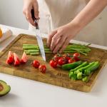 Teak Wood Cutting Board with Juice Groove