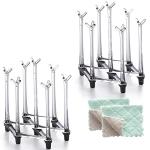 Marbrasse Retractable Cup Drying Rack and Drainer