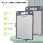 Double-Sided Stainless Steel Cutting Board, 16"x11