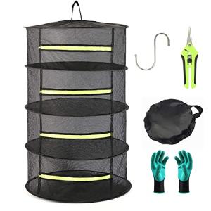 Bysameyee Collapsible Herb Drying Rack with Accessories