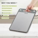 Double-Sided Stainless Steel Cutting Board, 16"x11