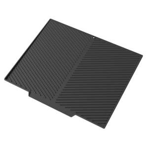 Silicone Dish Drying Mat with Drain, 20"x17
