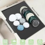 Silicone Dish Drying Mat with Drain, 20"x17