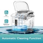 EUHOMY Portable Ice Maker, 26.5lbs Daily Output