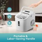 EUHOMY Portable Ice Maker, 26.5lbs Daily Output
