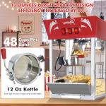 12 Ounce Commercial Popcorn Maker Machine