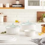 CorningWare French White 7-Pc Ceramic Bakeware Set