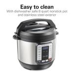 Hamilton Beach 12-in-1 Electric Pressure Cooker, 8 Quart