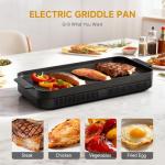 AMZCHEF 1800W Portable Electric Indoor Grill