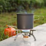 Portable Backpacking Gas Stove with Carrying Case