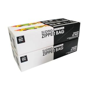 100 Count BPA-Free Gallon Slider Storage Bags