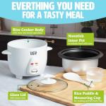 Mini Rice Cooker with Nonstick Bowl and Keep Warm