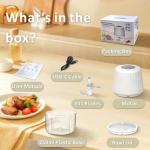 Cordless Mini Garlic Chopper, Portable Electric Grinder