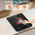 Portable 1800W Induction Cooktop with Touch Control