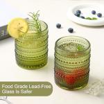 ZMOWIPDL Set of 6 Vintage Hobnail Drinking Glasses