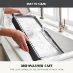 GreenPan Advanced 10.5”x 20” Electric Griddle with Warming Drawer, Healthy Ceramic Nonstick PFAS-Free Coating, Temperature Control, Easy and Versatile Countertop Meals, Dishwasher Safe, Graphite