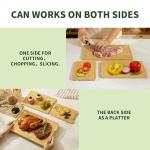 BAMBANG Bamboo Cutting Board Set, 3-Piece Wooden Chopping Boards for Kitchen, Non-Toxic Butcher Block with Juice Groove, Large Medium Small Cutting Boards for Meat, Vegetables & Cheese