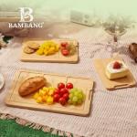 BAMBANG Bamboo Cutting Board Set, 3-Piece Wooden Chopping Boards for Kitchen, Non-Toxic Butcher Block with Juice Groove, Large Medium Small Cutting Boards for Meat, Vegetables & Cheese
