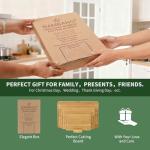 BAMBANG Bamboo Cutting Board Set, 3-Piece Wooden Chopping Boards for Kitchen, Non-Toxic Butcher Block with Juice Groove, Large Medium Small Cutting Boards for Meat, Vegetables & Cheese