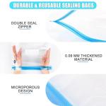 AMOLEN 3D Printer Filament 66PCS Storage Bags Vacuum Kit, Filament Bags Storage Spool Sealing 30 Bags with Two Sizes, Dust Proof Humidity Resistant for Keeping Filament Dry