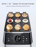 KBS 3LB Programmable Bread Maker,20-in-1 Automatic Bread Machine with Ceramic Pan & Fruit Dispenser, 850W Dual Heaters Bread Maker Machine with Quiet Brushless Motor,Stainless Steel,15H Timer,3 Colors