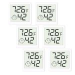 LEOALF Mini Humidity Meter Hygrometer 6 Pack Room Thermometer Indoor Digital Temperature and Humidity Monitor for Home House Office Garden and Cellar