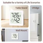 LEOALF Mini Humidity Meter Hygrometer 6 Pack Room Thermometer Indoor Digital Temperature and Humidity Monitor for Home House Office Garden and Cellar