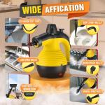 Steam Cleaner, Pressurized Handheld Steam Cleaner for Home, Multi-Surface Steamer for Cleaning with Safety Lock, Portable Cleaning Steamer for Kitchen, Bathroom, Car, Grout, Upholstery and Clothes