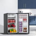 Garvee 3.2 Cu. Ft. Compact Refrigerator | Single Door Mini Fridge with Energy-Efficient & Quiet Operation | for Dorm, Office, Bedroom, Kitchen, Bar Use​ with Adjustable Shelves
