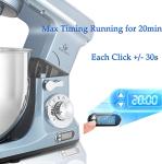 MURENKING 6-Qt Professional Stand Mixer with Timer