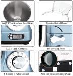 MURENKING 6-Qt Professional Stand Mixer with Timer