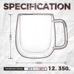 Double Wall Glass Espresso Cups - Set of 2