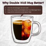Double Wall Glass Espresso Cups - Set of 2