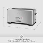 Breville 4-Slice Bit More Toaster, Stainless Steel