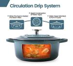 Slate Blue Enameled Cast Iron 5.5 Quart Dutch Oven