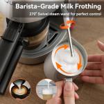 Queyd Stainless Steel 4-Cup Espresso Machine