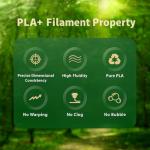 White PLA+PRO 3D Printer Filament 1.75mm