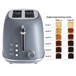 Rae Dunn Retro 2-Slice Stainless Steel Toaster