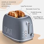 Rae Dunn Retro 2-Slice Stainless Steel Toaster