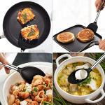 4-Piece Silicone Spatula Spoon Set with Steel Handle