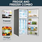 Upstreman 17.6 Cu.Ft Frost Free Refrigerator
