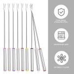15-Piece Stainless Steel Fondue Fork Set