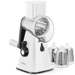 Rotary Cheese Grater with 3 Blades for Veggies