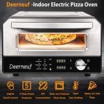 Indoor Electric Pizza Oven with Touchscreen Presets