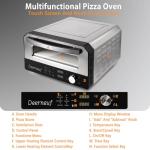 Indoor Electric Pizza Oven with Touchscreen Presets
