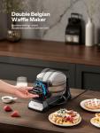 Classic Belgian Waffle Maker with Nonstick Plates
