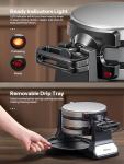 Classic Belgian Waffle Maker with Nonstick Plates
