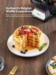 Classic Belgian Waffle Maker with Nonstick Plates