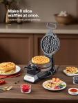 Classic Belgian Waffle Maker with Nonstick Plates