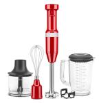 KitchenAid Red Variable Speed Hand Blender with Accessories